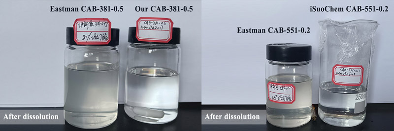 CAB resin after dissolution