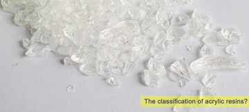 Qual é a classificação das resinas acrílicas?