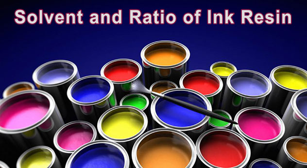 solvente e proporção de resina de tinta